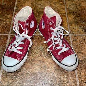 *Barely Worn* Maroon Converse Chuck Taylor All Star High Tops - Retails $65
